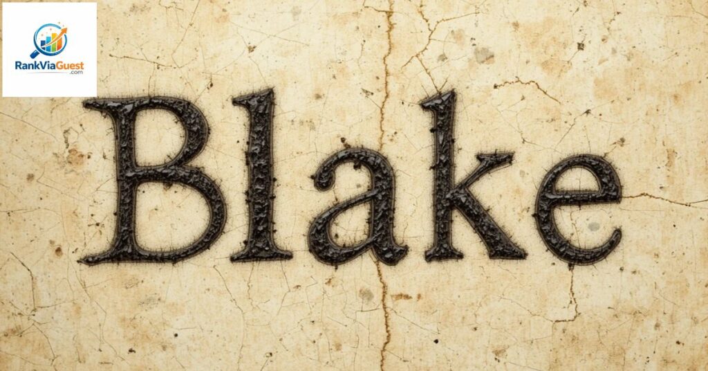 Is the Name Blake Found in the Bible?
