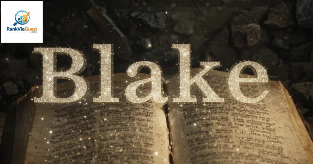 Origin and History of the Name Blake
