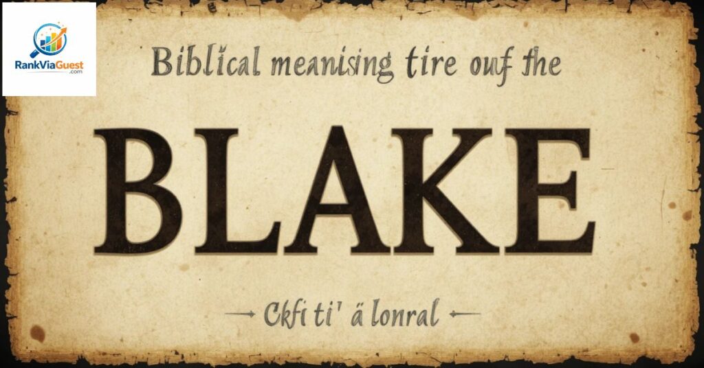 Personality Traits Linked to the Name Blake