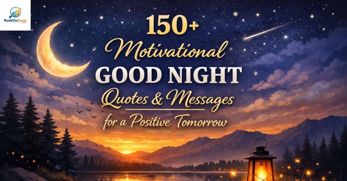 150+ Motivational Good Night Quotes & Messages for a Positive Tomorrow