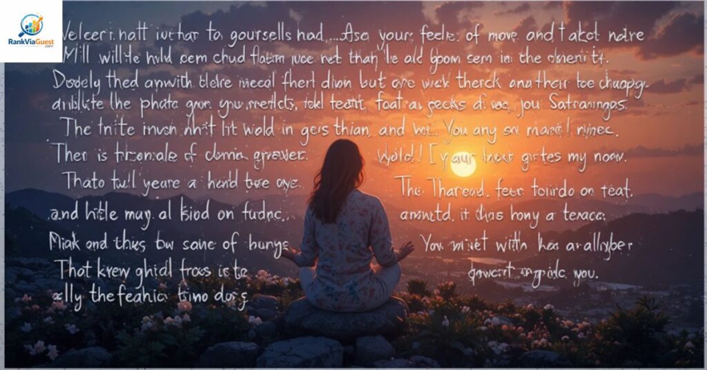 2. Prayer to Release Overthinking and Stress