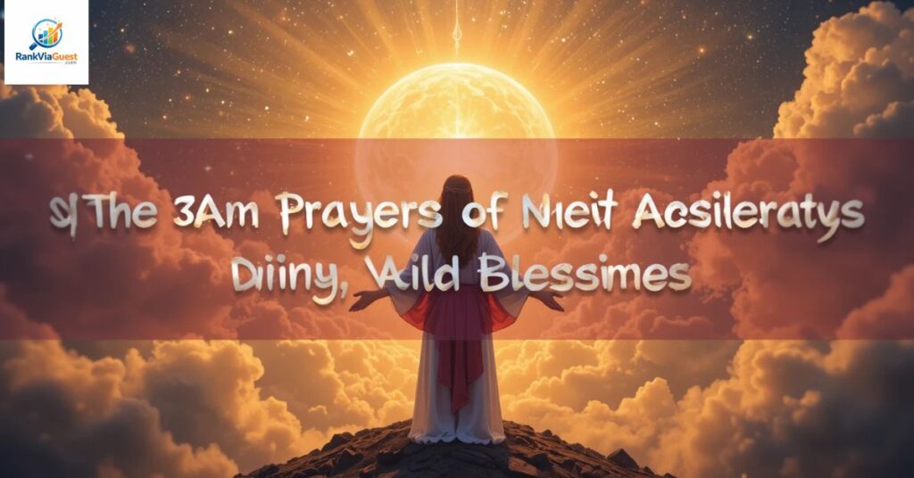 3am Prayers for Breakthrough and Abundance