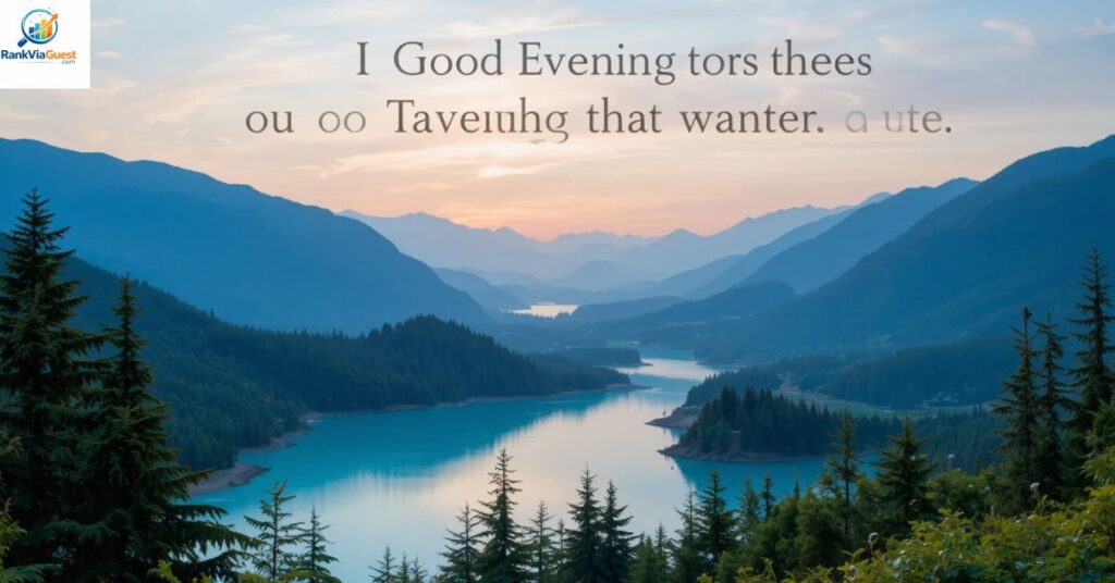 Best Good Evening Messages for Friends