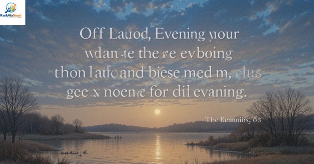 Good Evening Messages for Family Members