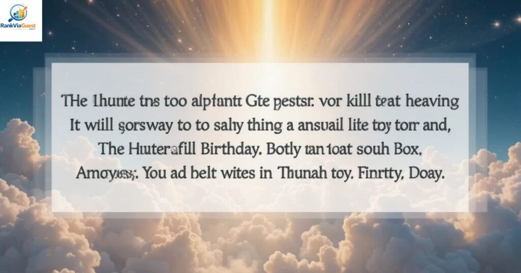 How to Write Heartfelt Heavenly Birthday Messages