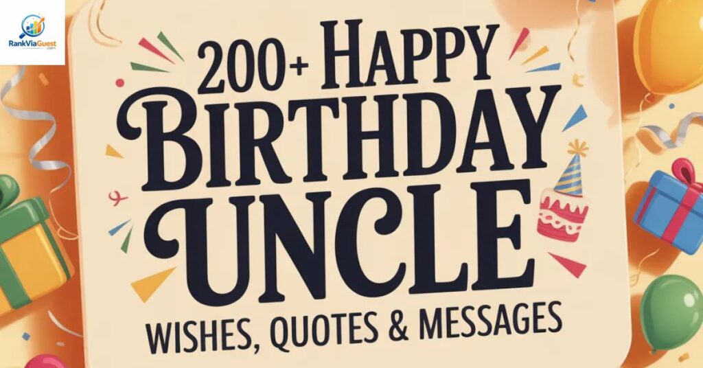 Inspirational Birthday Quotes for Uncle