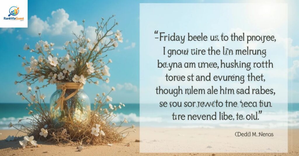 Motivational Good Morning Friday Blessings