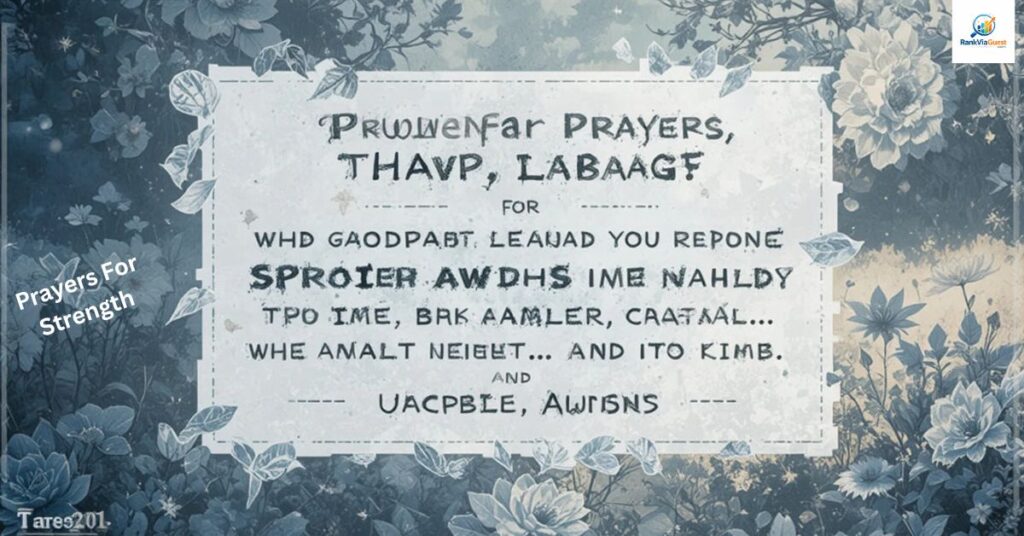 Prayer for Strength During Difficult Times for Family