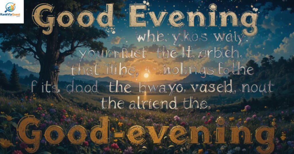 Romantic Good Evening Messages for a Special Friend