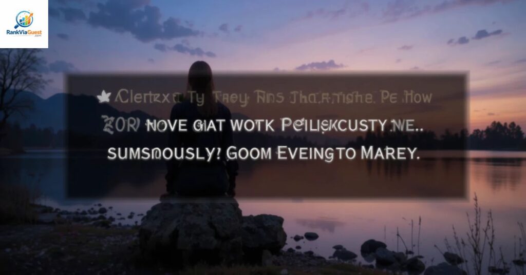 Romantic Good Evening Messages for Wife