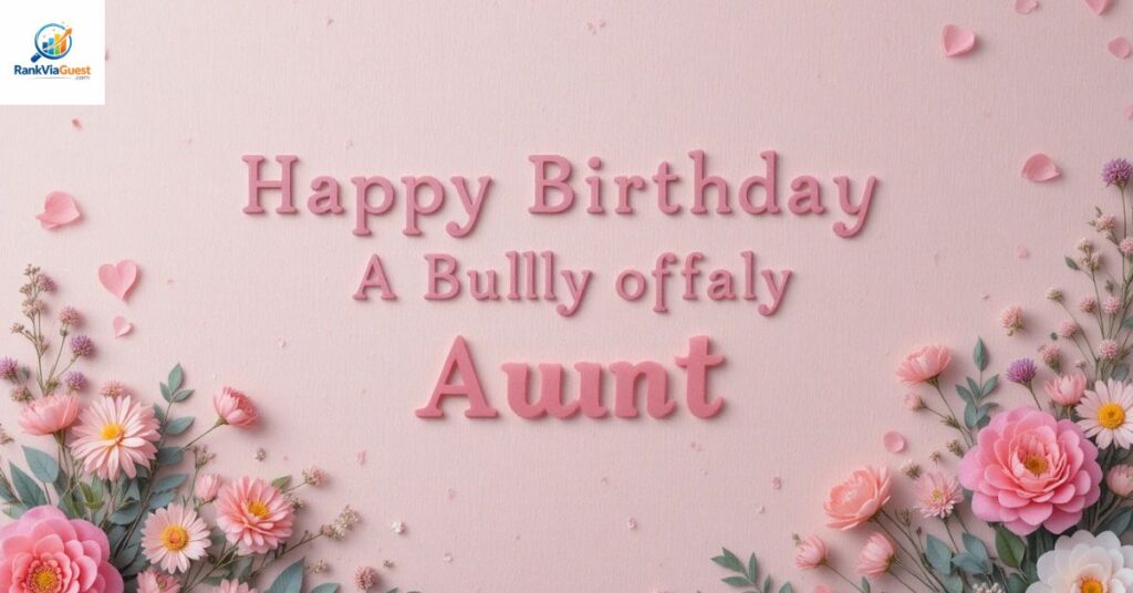 Short Heart-Touching Birthday Wishes for Aunt