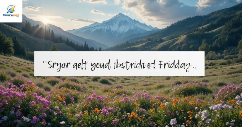 Thankful Friday Blessings