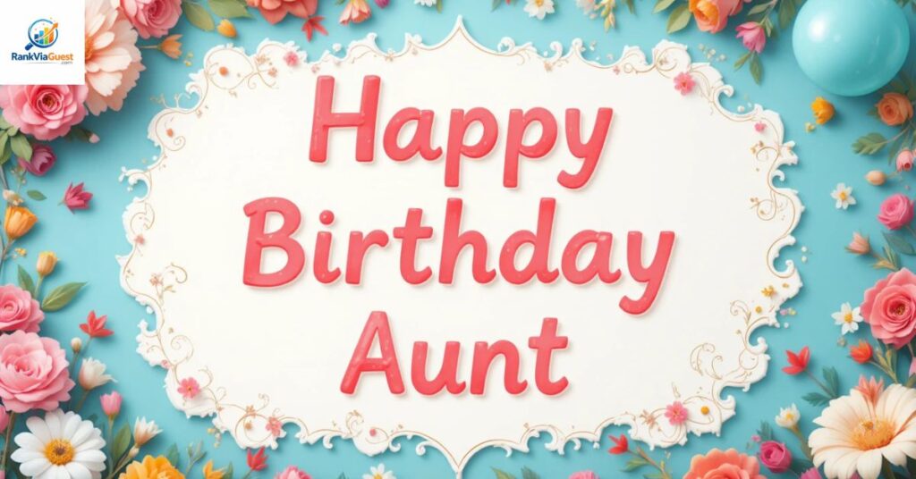 Touching Birthday Wishes for Aunt From Niece