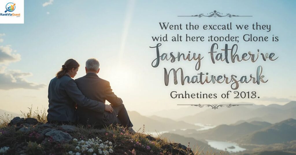 Touching Father Death Anniversary Messages from a Daughter