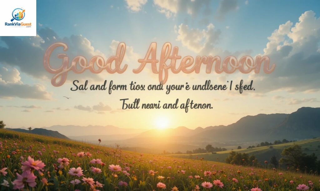 Heartwarming Good Afternoon Messages for Friends