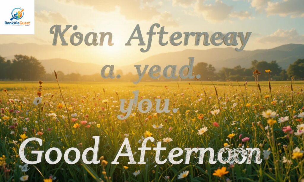 The Power of Good Afternoon Wishes